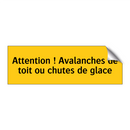 Attention ! Avalanches de toit ou chutes de glace