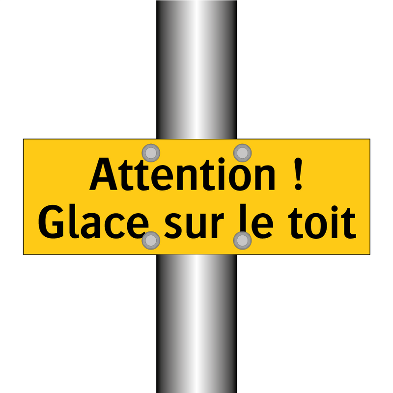 Attention ! Glace sur le toit