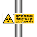 Rayonnement dangereux en cas d'incendie