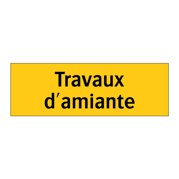 Travaux d'amiante