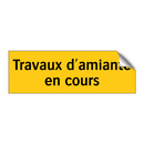 Travaux d'amiante en cours