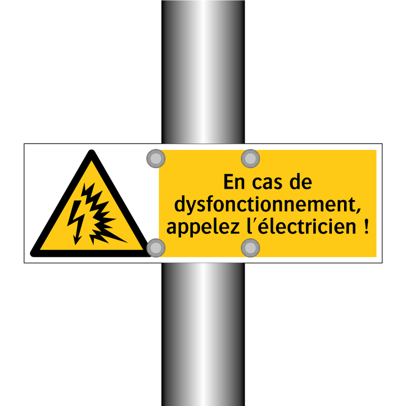 En cas de dysfonctionnement, appelez l'électricien !