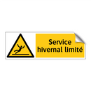 Service hivernal limité