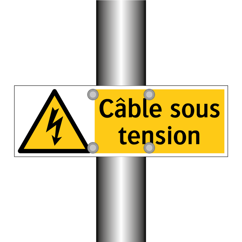 Câble sous tension