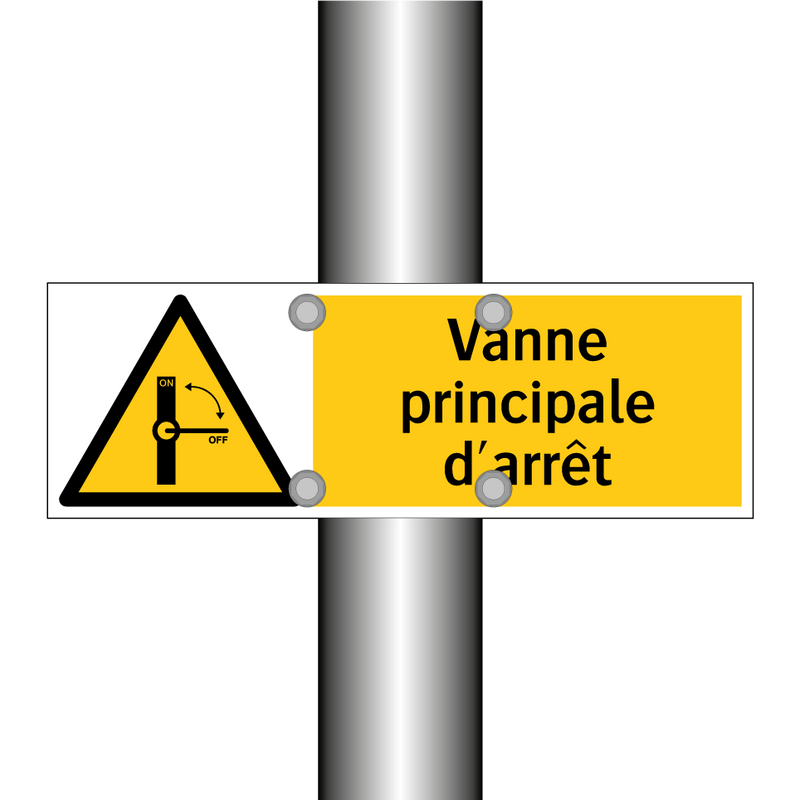 Vanne principale d'arrêt