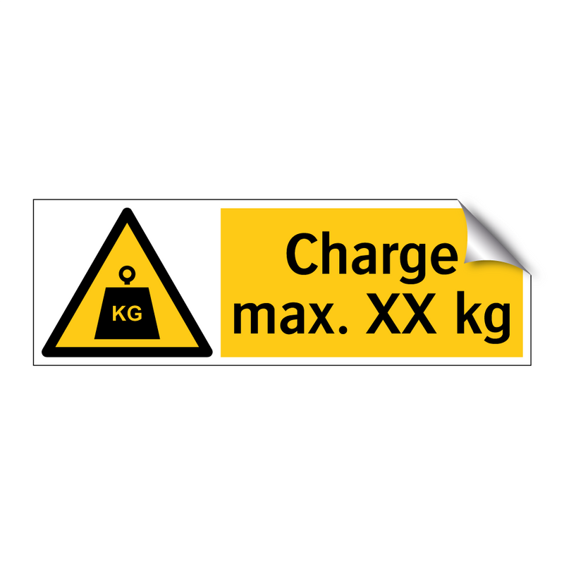 Charge max. XX kg