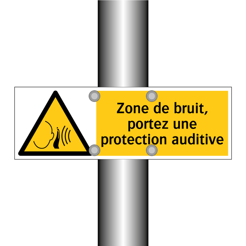Zone de bruit, portez une protection auditive