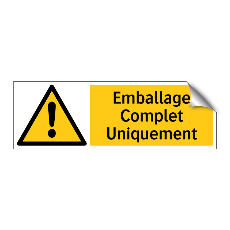 Emballage Complet Uniquement
