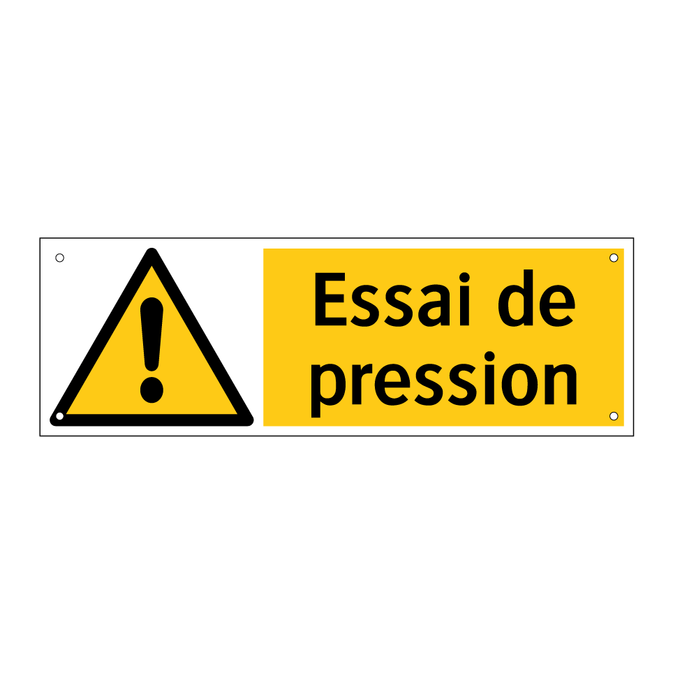 Essai de pression
