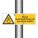 Risque d'enchevêtrement dû aux arbres rotatifs