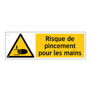 Risque de pincement pour les mains
