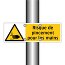 Risque de pincement pour les mains