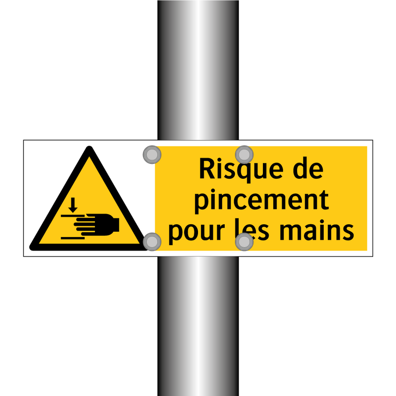 Risque de pincement pour les mains