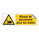 Risque de pincement pour les mains