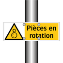 Pièces en rotation