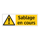 Sablage en cours