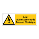 Arrêt Avertissement de Tension Électrique
