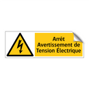 Arrêt Avertissement de Tension Électrique