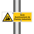 Arrêt Avertissement de Chariots Industriels
