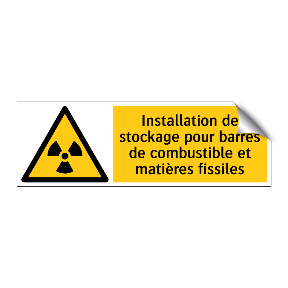 Installation de stockage pour barres de combustible et matières fissiles