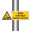 Acide sulfurique liquide corrosif