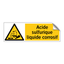 Acide sulfurique liquide corrosif
