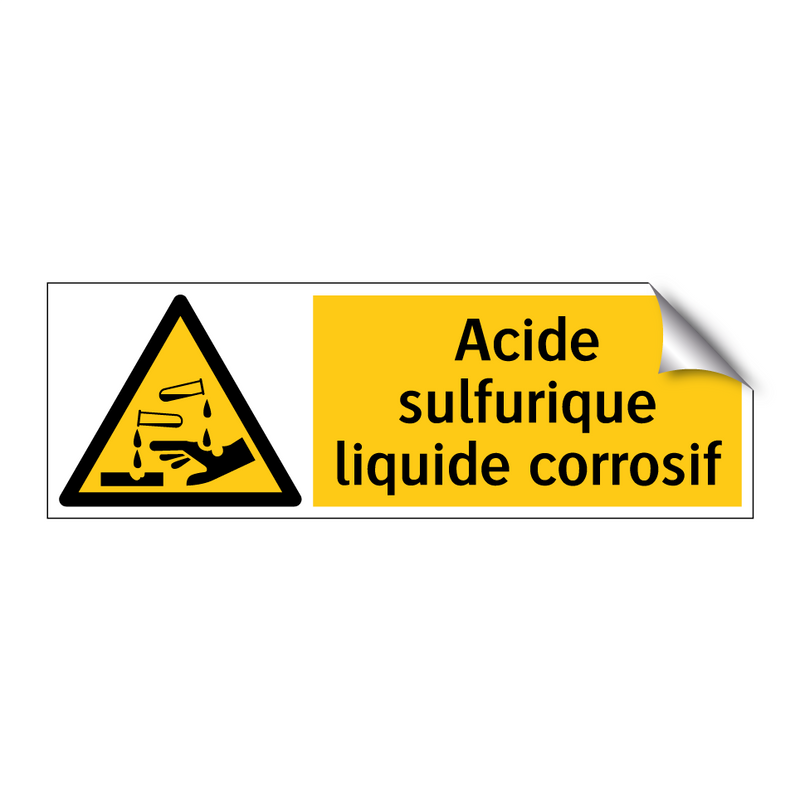 Acide sulfurique liquide corrosif