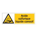 Acide sulfurique liquide corrosif
