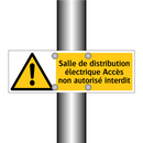 Salle de distribution électrique Accès non autorisé interdit