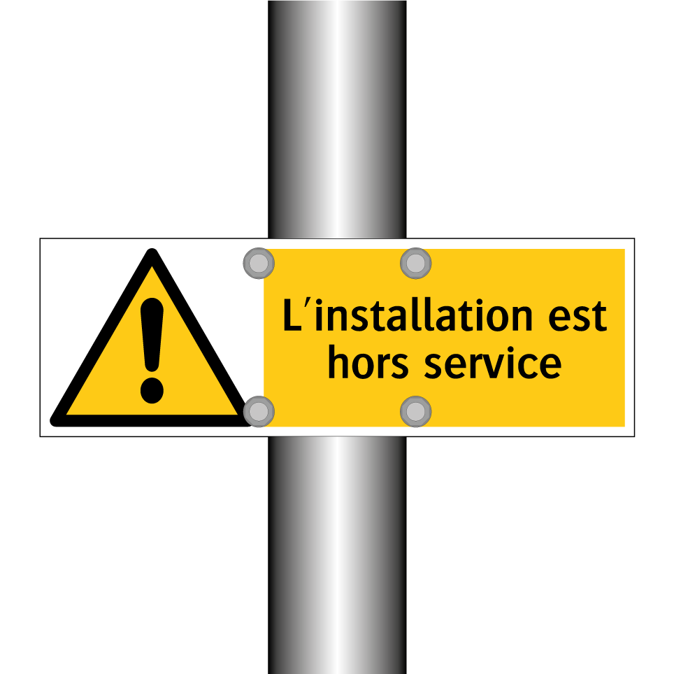 L'installation est hors service