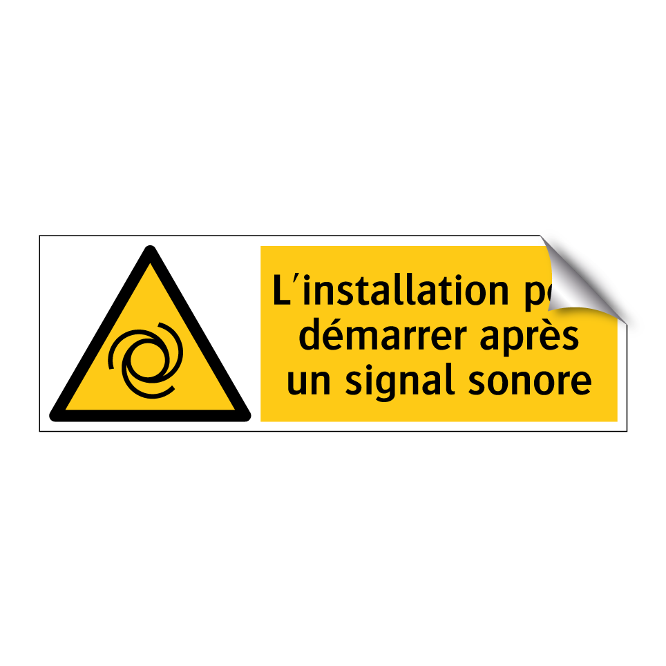 L'installation peut démarrer après un signal sonore