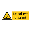 Le sol est glissant