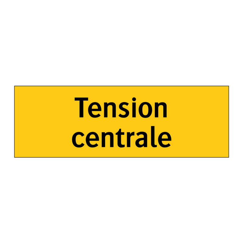 Tension centrale
