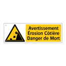 Avertissement Érosion Côtière Danger de Mort