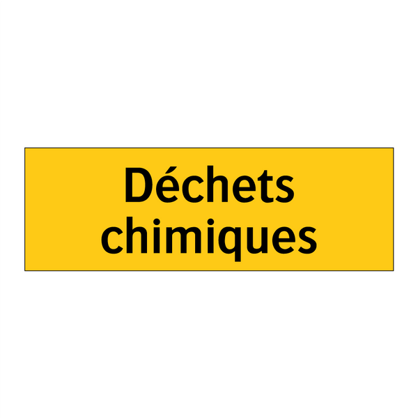 Déchets chimiques