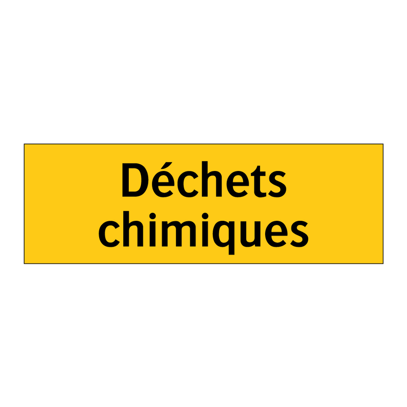 Déchets chimiques
