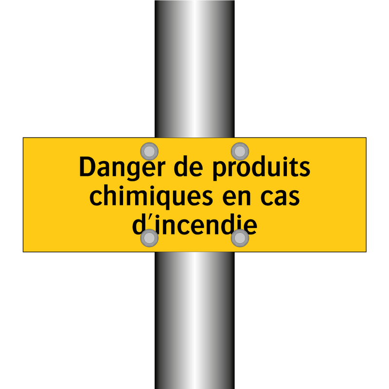 Danger de produits chimiques en cas d'incendie