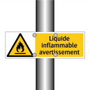 Liquide inflammable avertissement