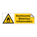 Avertissement Matériaux Inflammables