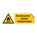 Avertissement Solide inflammable