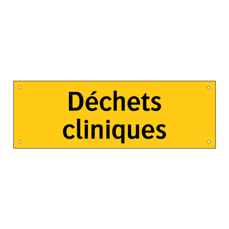 Déchets cliniques