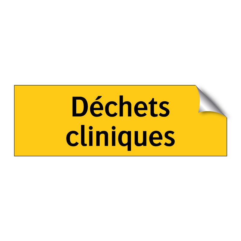 Déchets cliniques