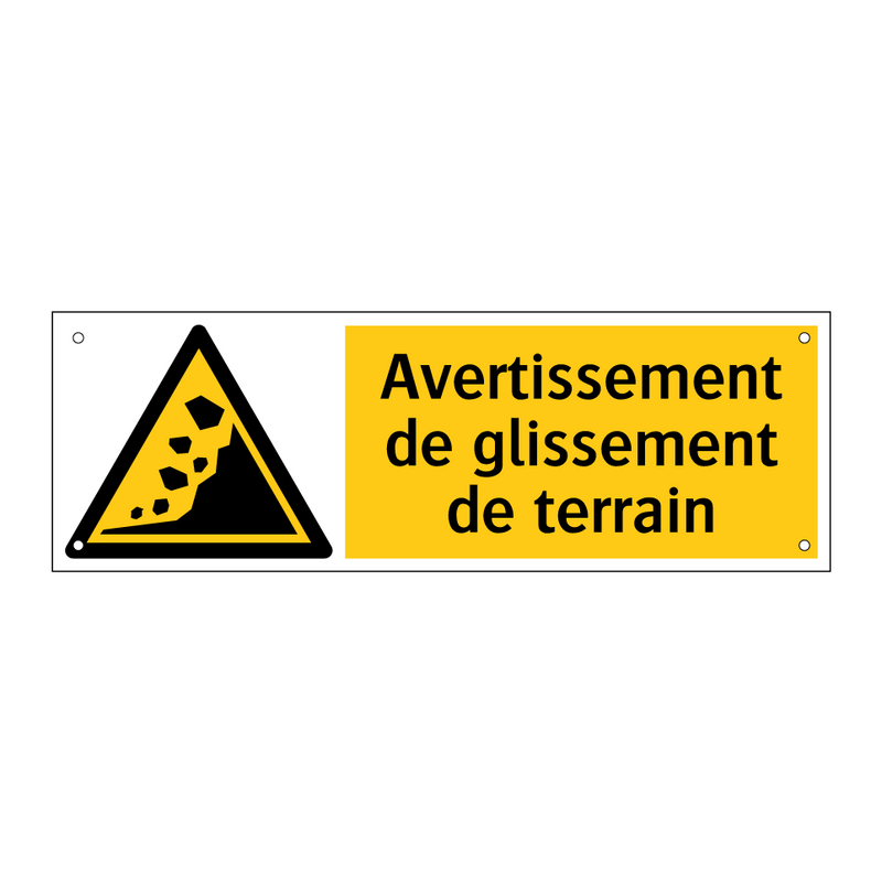 Avertissement de glissement de terrain