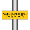 Avertissement de danger d'asphyxie par CO₂