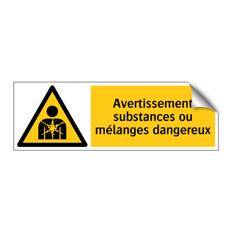 Avertissement substances ou mélanges dangereux
