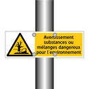 Avertissement substances ou mélanges dangereux pour l'environnement