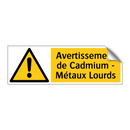 Avertissement de Cadmium - Métaux Lourds