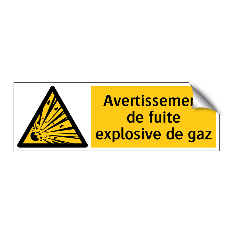 Avertissement de fuite explosive de gaz