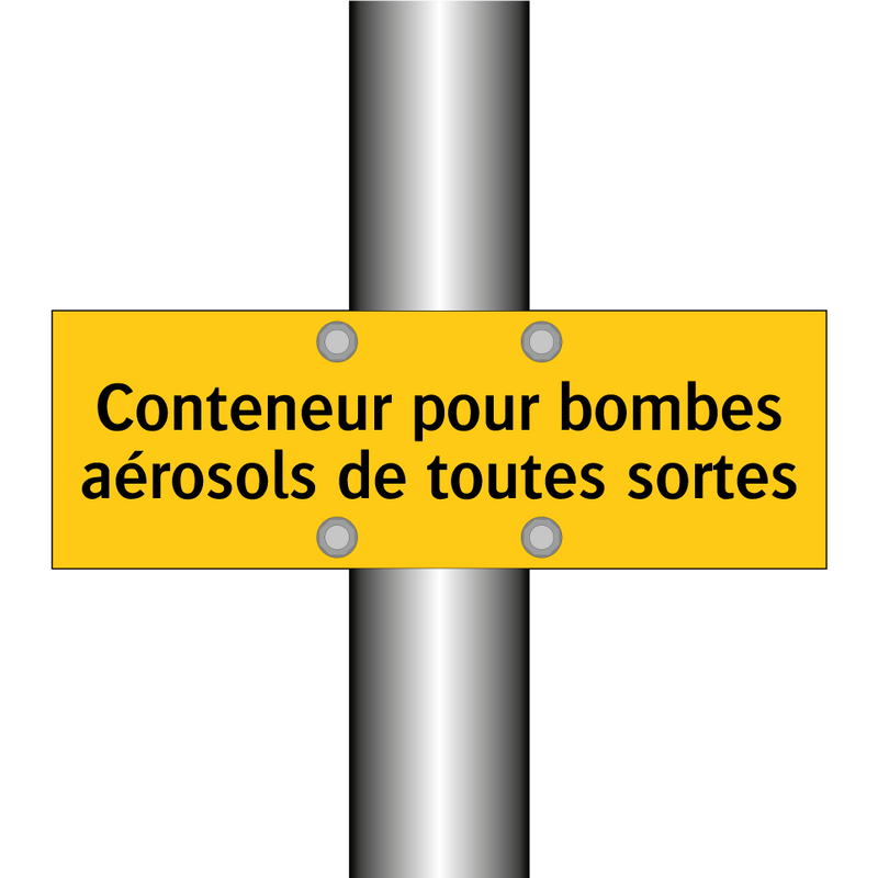 Conteneur pour bombes aérosols de toutes sortes