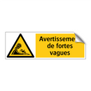 Avertissement de fortes vagues
